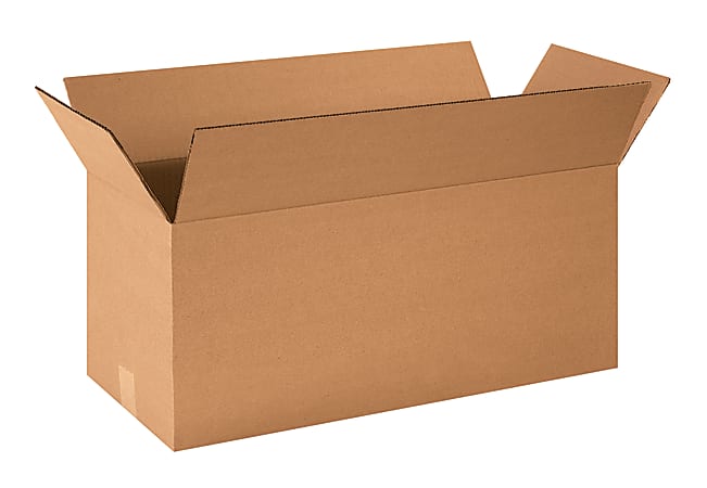 Partners Brand Long Corrugated Boxes, 24" x 10" x 10", Kraft, Pack Of 25