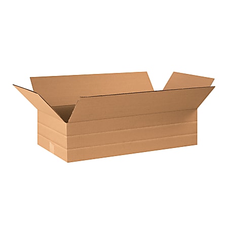 Office Depot® Brand Multi-Depth Corrugated Cartons, 6" x 24" x 12", Kraft, Pack Of 20