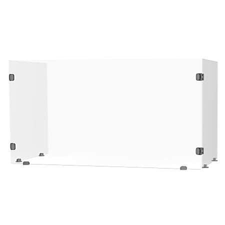 LUX Reclaim Tri-Fold Sneeze Guard, 24"H x 46"W x 20"D, Clear