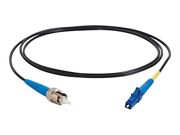 C2G 3m LC-ST 9/125 Simplex Single Mode OS2 Fiber Cable TAA - Black - 10ft - Patch cable - LC single-mode (M) to ST single-mode (M) - 3 m - fiber optic - simplex - 9 / 125 micron - OS2 - black