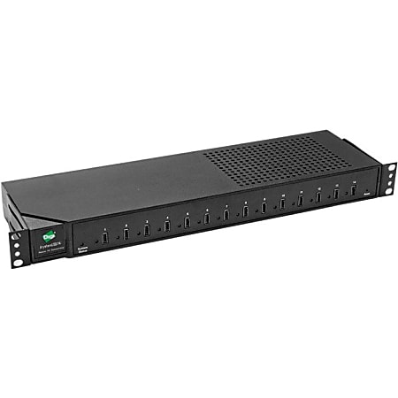 Digi HUBPORT/14 19" 14-port USB Hub - USB - Rack Mount - 14 USB Port(s) - 14 USB 2.0 Port(s)