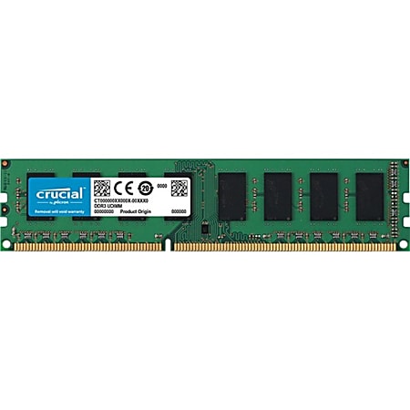 Crucial 2GB DDR3L-1600 UDIMM - 2 GB - DDR3L-1600/PC3-12800 DDR3L SDRAM - 1600 MHz - CL11 - 1.35 V - Non-ECC - Unbuffered - 240-pin - DIMM