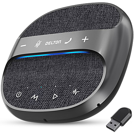 Delton C4700 360&deg; Voice Pickup Wired And Wireless Speakerphone, Black