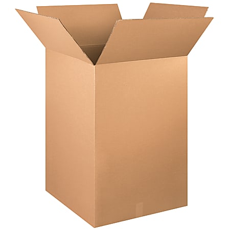 Partners Brand Corrugated Boxes, 24" x 24" x 36", Kraft, Pack Of 5