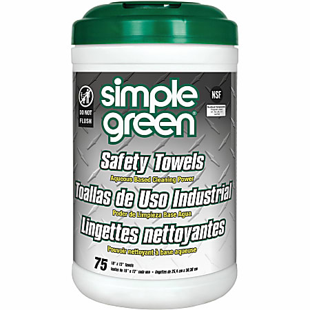 Simple Green Multi-Purpose Cleaning Safety Towels - 10"