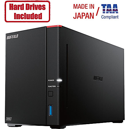 Buffalo LinkStation SoHo 720DB 4TB Hard Drives Included 2x 2TB 2
