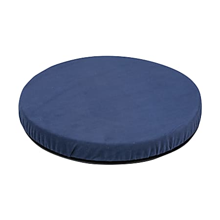 HealthSmart® Deluxe Swivel Seat Cushion, Velour, Navy Blue