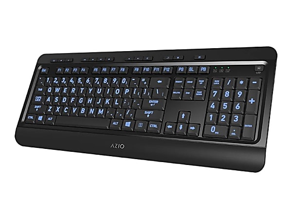 Azio KB505U Vision USB Keyboard Black - Office Depot