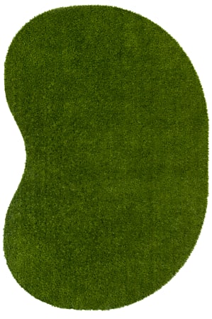 Joy Carpets Kid Essentials Artificial Grass Jellybean Area Rug, GreenSpace, 6' x 9', Green