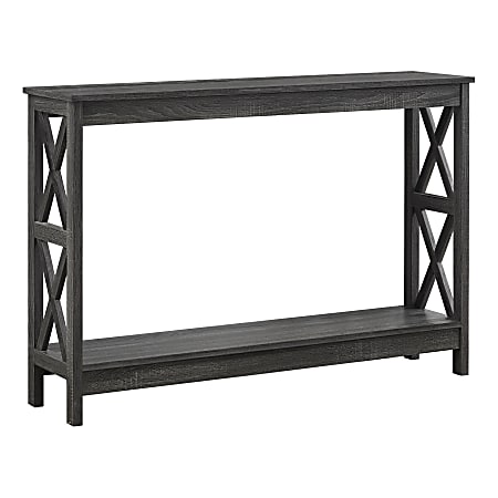 Monarch Specialties Astrale Hall Console Accent Table, 32"H x 47-1/4"W x 12"D, Gray