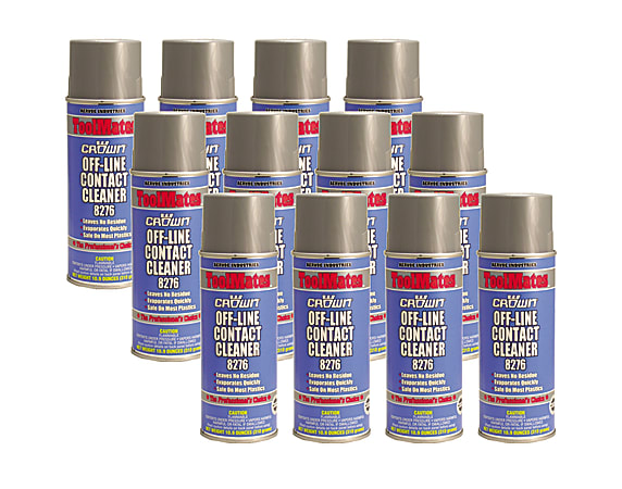 Aervoe Off Line Aerosol Contact Cleaner, 10.9 Oz Can, Case Of 12