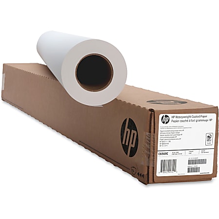 HP C6569C Heavyweight Coated Wide Format Roll 42 x 100 35 Lb - Office Depot