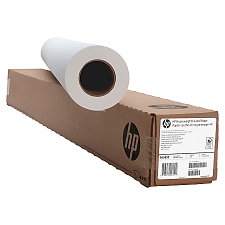 HP Inc. C6810A DesignJet Inkjet 300' x 36 White 4.7 Mil Large Format Paper  Roll
