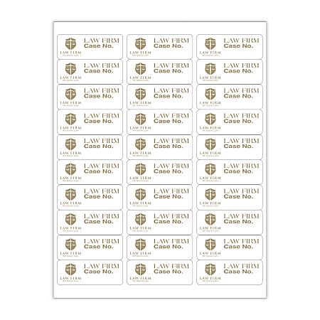 Custom 1 Color Laser Sheet Labels And Stickers 1 x 2 58 ...