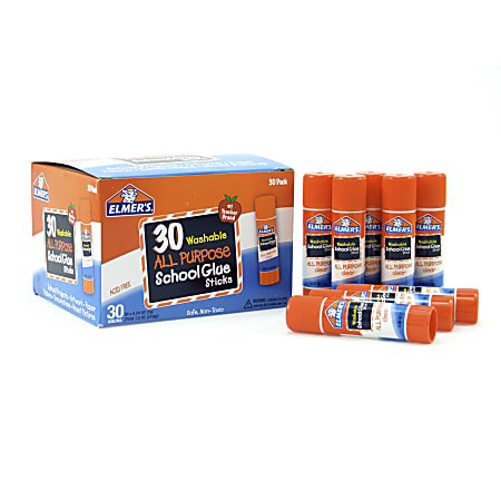 Elmers All Purpose School Glue Sticks 1.27 Oz Pack Of 6 - Office Depot