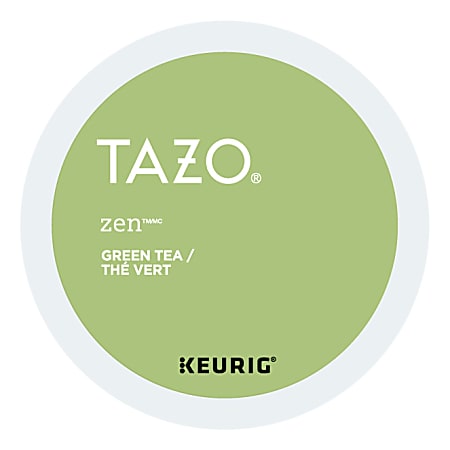 Tazo® Zen Green Tea Single-Serve K-Cups®, 3.3 Oz, Carton Of 24