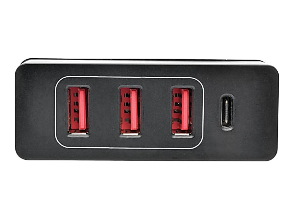 Eaton Tripp Lite Series 4-Port USB Charging Station with USB-C Charging and USB-A Auto-Sensing Ports - U280004WS3C1