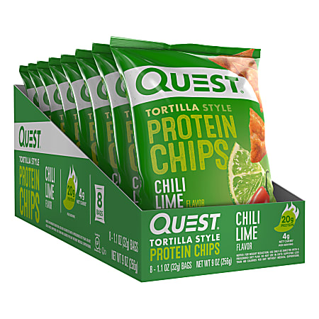 Quest Protein Chips, Chili Lime, 1.1 Oz, Pack