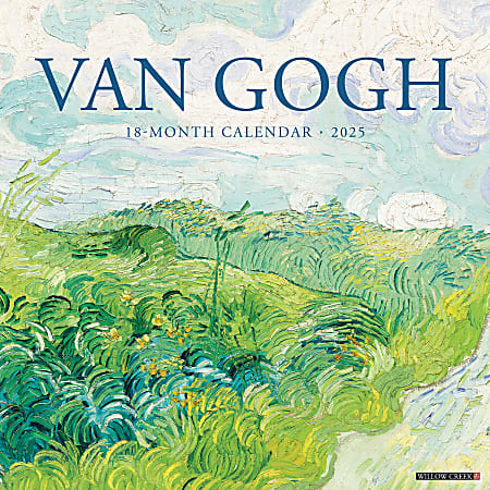 2025 Willow Creek Press Wall Calendar, 12” x 12”, Van Gogh, January 2025 To December 2025, 45244
