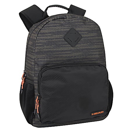 HEAD Front Mesh Pocket Backpack With 15" Laptop Pocket, Black