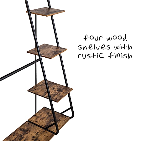 Honey can do rustic z frame wardrobe clearance