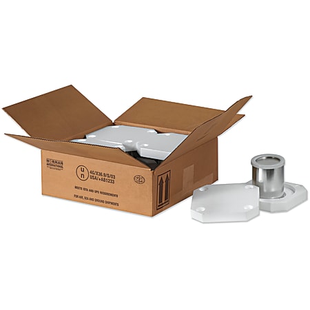 Office Depot® Brand Hazardous Materials Foam Shipper Kit, 4 1-Quart, 10 1/4" x 10 1/4" x 6 3/16"