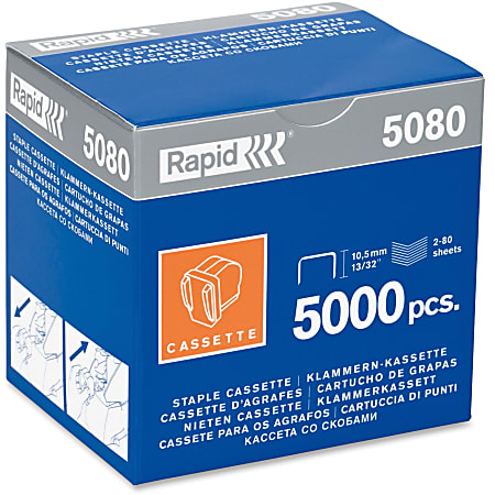 Rapid® 5080 Staple Refill Cartridge, 1/8", Cartridge Of