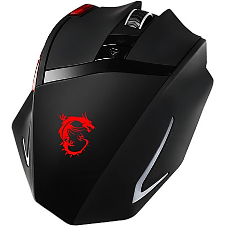 MSI™ Interceptor DS200 Gaming Mouse, Black/Red