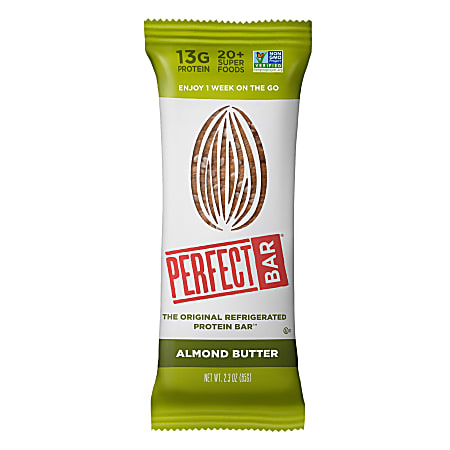 Perfect Bar Protein Bars Almond Butter 2.3 Oz Pack Of 16 Bars - Office ...