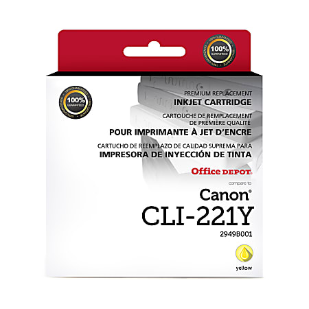 Office Depot® Brand ODCLI221Y Remanufactured Yellow Ink Cartridge Replacement For Canon CLI-221Y