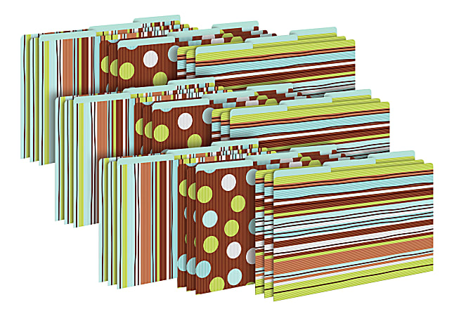 Barker Creek Tab File Folders, Legal Size, Ribbon By The Yard, Pack Of 27 Folders