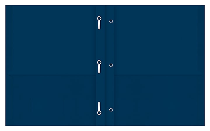 2 Pocket Glossy Laminated Navy Blue Paper Folders, Box Of 25, Letter Size, Dark Blue Paper Portfolios By Better Office Products 25 Pack - View #3