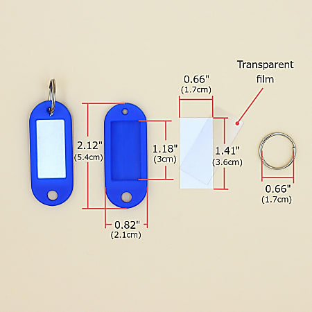 CARL Split Ring Key Tags - 3 CARL Split Ring Key Tags - 3