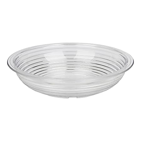 Cambro Camwear Round Ribbed Bowls, 6", Clear, Set Of 12 Bowls