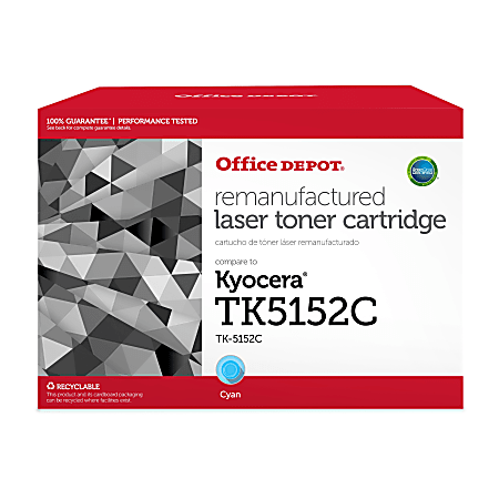 Office Depot® ODTK5152C Cyan Toner Cartridge Replacement For Kyocera Mita TK5152