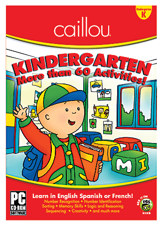 Cosmi Caillou Kindergarten, For PC, Traditional Disc