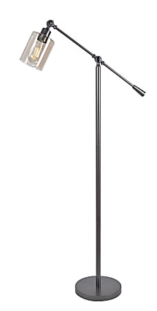 Kenroy Home Thornton Floor Lamp, 57"H, Warm Bronze