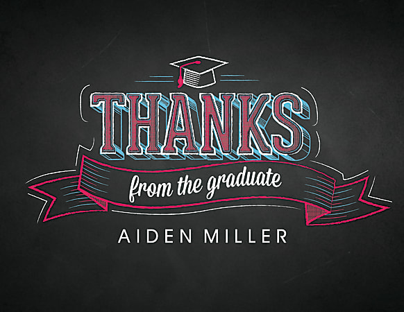 Custom Graduation Announcements, 5 1/2" x 4 1/4", Bright White, Pack Of 10