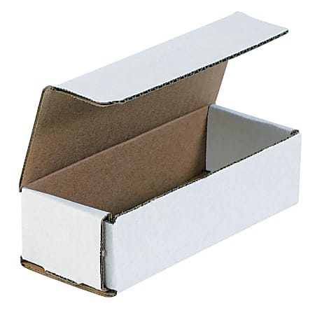 Office Depot® Brand White Corrugated Mailers, 6 1/2" x 2 1/2" x 1 3/4", Pack Of 50