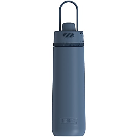 Thermos Guardian Water Bottle 24Oz - 24 fl oz - Slate Blue, Blue - Stainless Steel