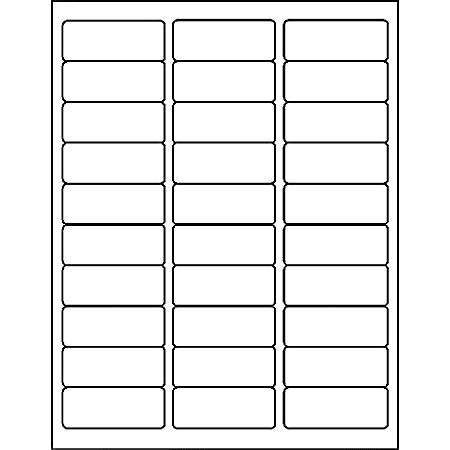 MACO® White Laser/Ink Jet Address Labels, ML-3000, Permanent Adhesive, 1