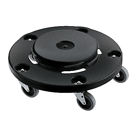 Rubbermaid® Brute® Twist-On/Off Round Dolly, Black