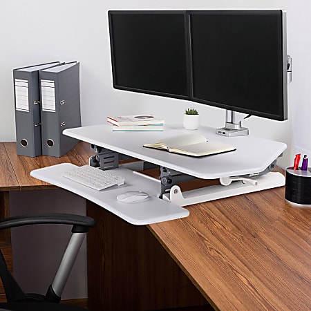 FlexiSpot Classic Series M4 41 W Corner Sit Stand Desk Converter