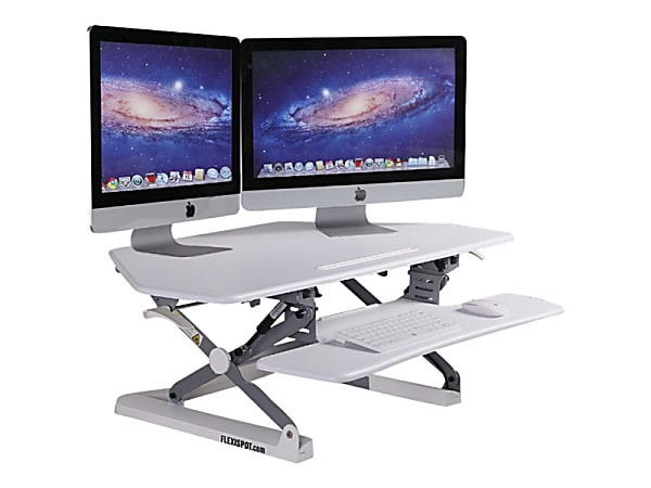 FlexiSpot 41 Sit-to-Stand Desk Riser (Black) M4B B&H Photo Video