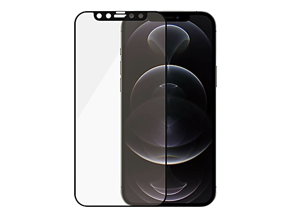 PanzerGlass Case Friendly - Screen protector for cellular phone - glass - frame color black - for Apple iPhone 12, 12 Pro