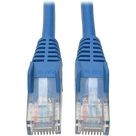 Eaton Tripp Lite Series Cat5e 350 MHz Snagless Molded (UTP) Ethernet Cable (RJ45 M/M), PoE - Blue, 20 ft. (6.09 m) - N001020BL
