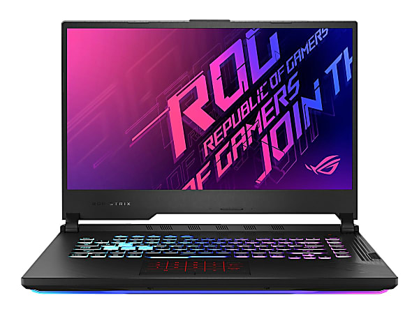 ASUS ROG Strix G17 G712LW-ES74 - Intel Core i7 10750H / 2.6 GHz - Win 10 Home 64-bit - GF RTX 2070  - 16 GB RAM - 512 GB SSD NVMe - 17.3" 1920 x 1080 (Full HD) @ 144 Hz - Wi-Fi 6 - original black