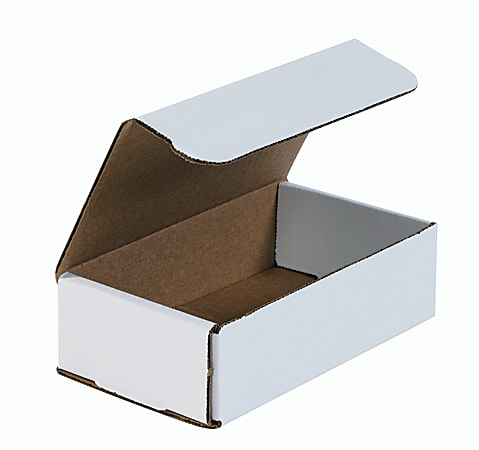Partners Brand White Corrugated Mailers, 7" x 4"