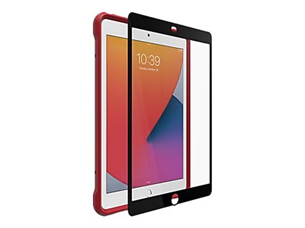OtterBox Unlimited Series - Pro Pack - protective case for tablet - clear, bold red - for Apple 10.2-inch iPad (7th generation, 8th generation, 9th generation)