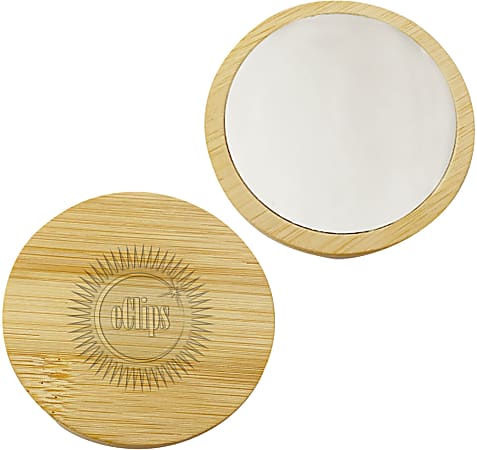 Custom Bamboo Mirror, 2-3/4&quot; x 2-3/4&quot;